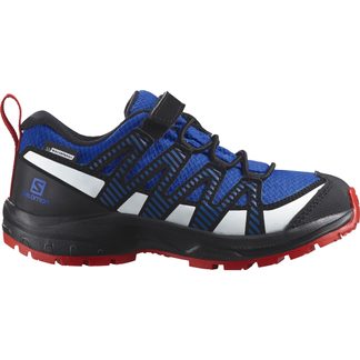 Salomon - XA PRO V8 Climasalomon™ Waterproof Trail Running Shoes Kids lapis blue