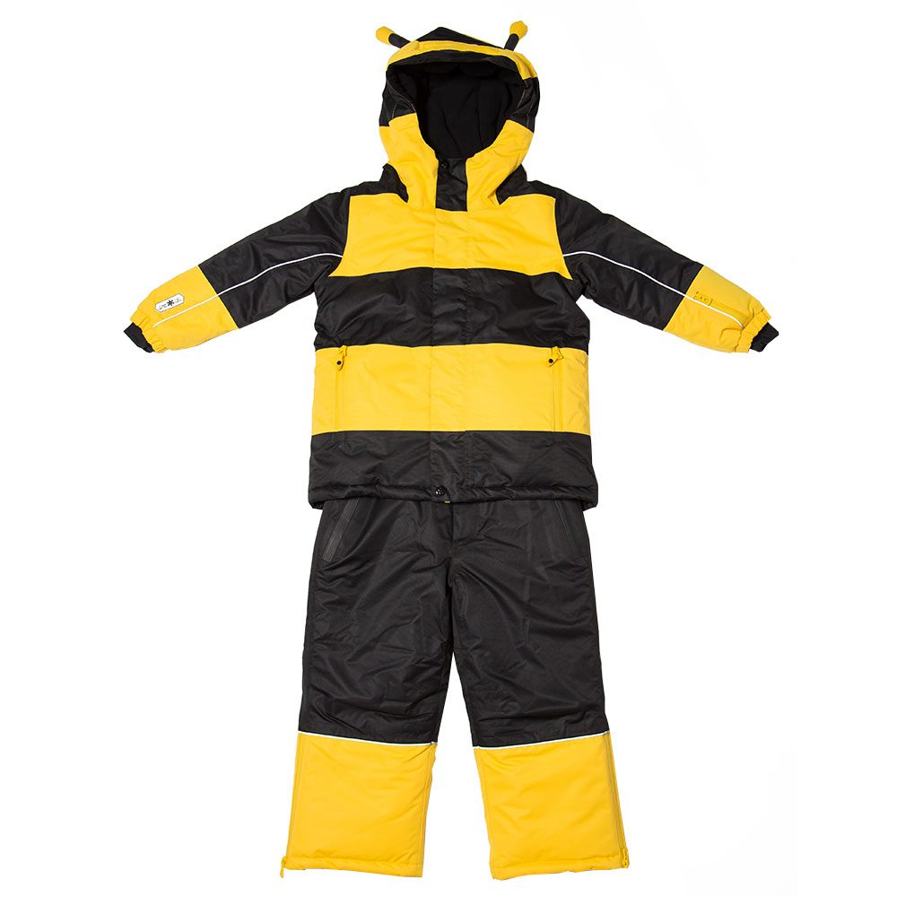Biene Schneenanzug 2-Teiler Kinder gelb-schwarz