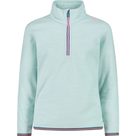 Fleece Pullover Kinder acqua melange