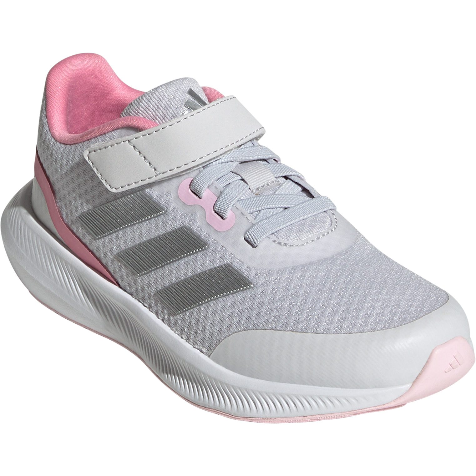 adidas - RunFalcon Elastic at 3.0 dash Strap grey Top Bittl Shoes Running Sport Kids Shop Lace