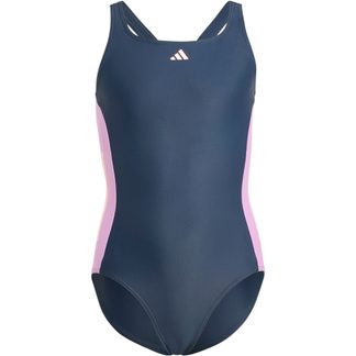 adidas - Cut 3-Stripes Swimsuit Girls aurora ink