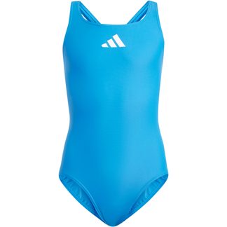 Solid Small Logo Swimsuit Girls bright royal