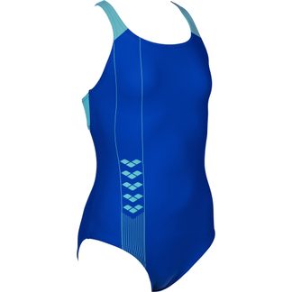 Arena - Linear Serigraphy Swimsuit Girls neon blue