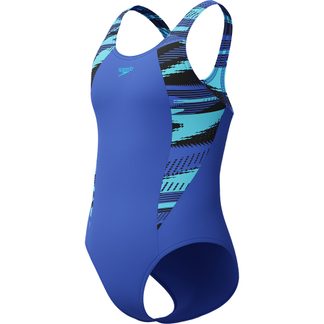 Speedo - HyperBoom Splice Muscleback Badeanzug Mädchen cobalt pop