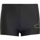 Performance Big Bars Boxer-Badehose Jungen schwarz