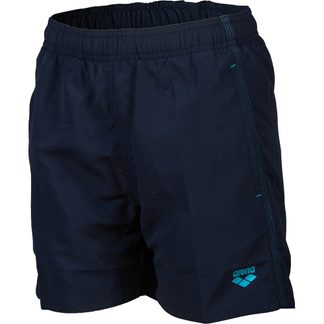 Arena - Solid Boxer Swim Shorts Boys navy turquoise