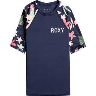 Roxy - Printed Sleeves Rashguard Girls mood indigo