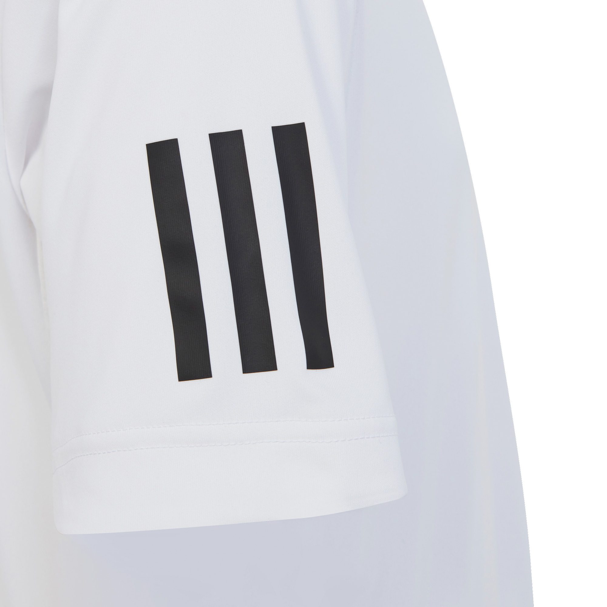 adidas Boys` Club 3-Stripe Tennis T-Shirt White
