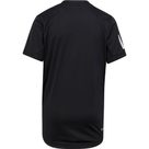 Club Tennis 3-Streifen T-Shirt Jungen schwarz
