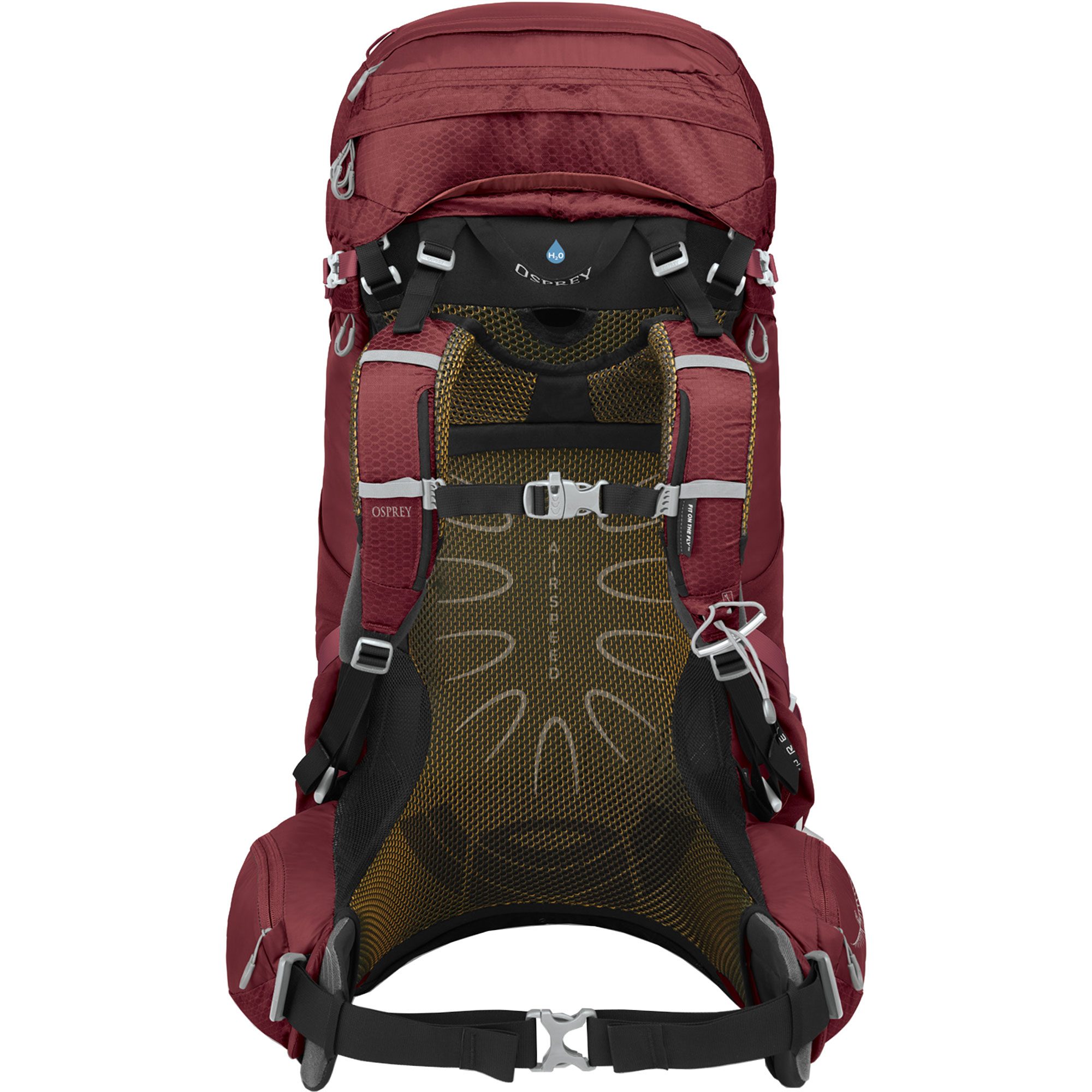 Osprey Aura AG 65l Trekking Backpack Women berry sorbet red at Sport Bittl Shop