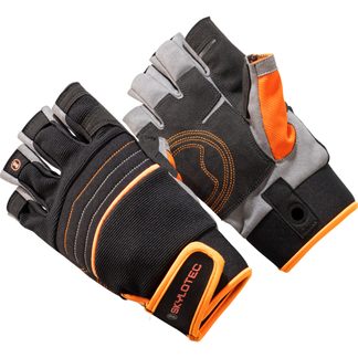 Skylotec - Skygrip Half Finger Cimbing-Gloves black orange