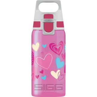 VIVA ONE 0.5L Drinking Bottle Kids Hearts pink