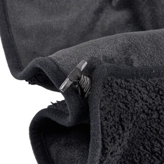 Bloncho Fleece Poncho-Decke für Campingstühle black