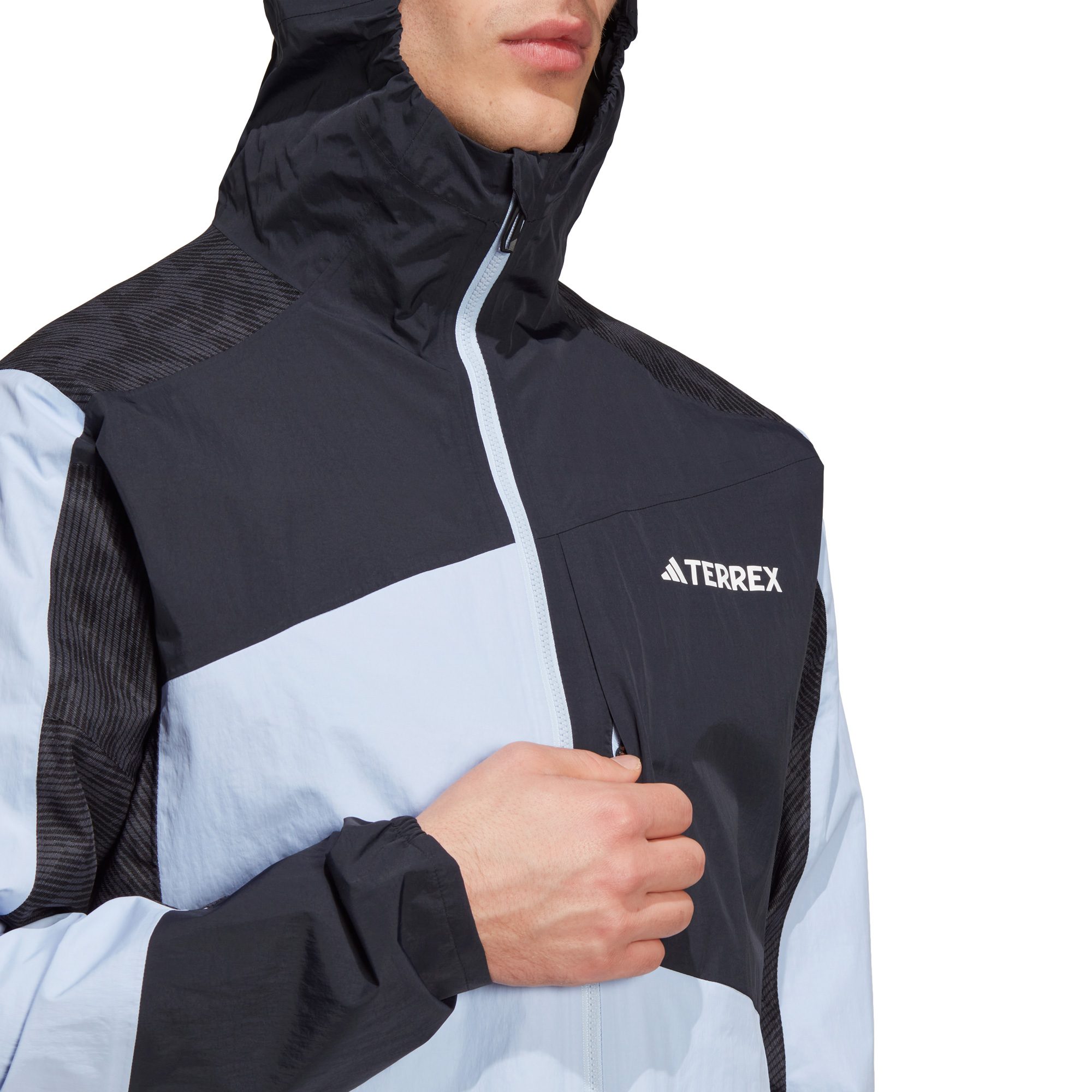 adidas TERREX - Terrex Xperior Hybrid Rain Jacket Men blue dawn at Sport  Bittl Shop