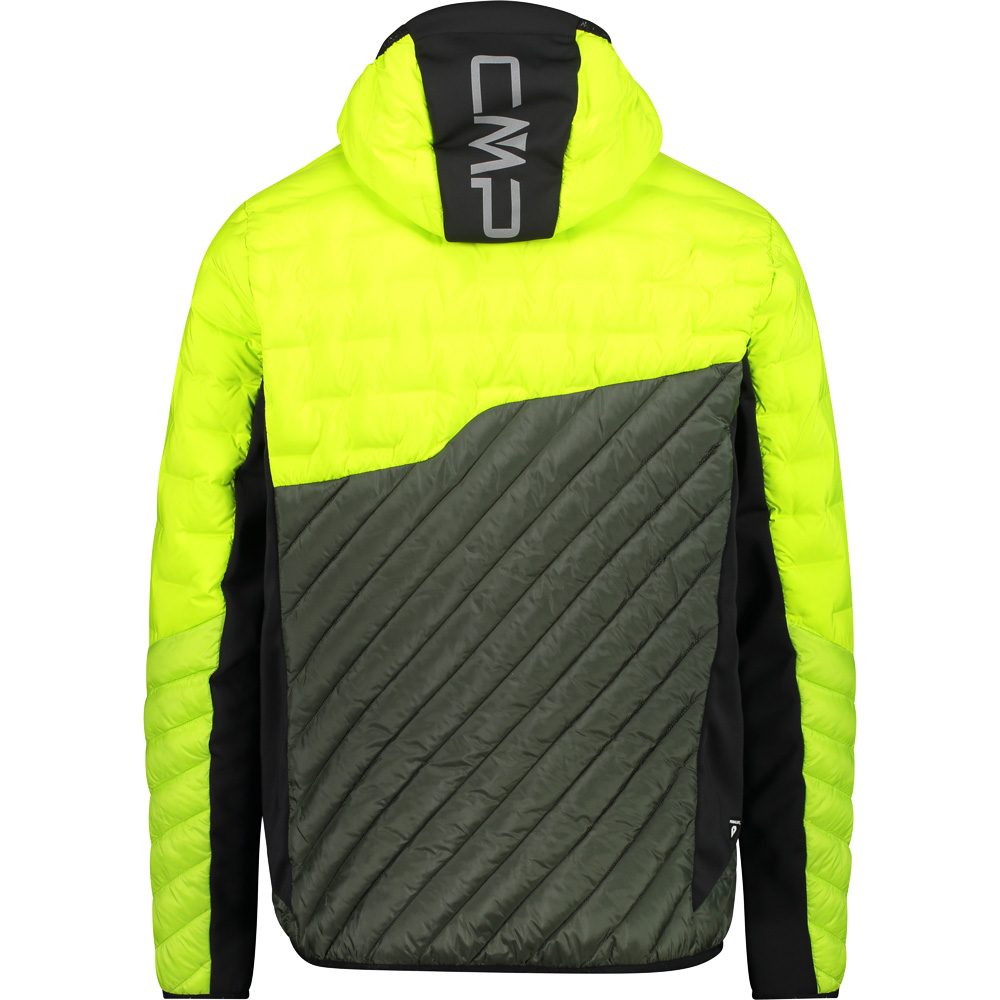 CMP-MAN JACKET WITH DETACHABLE SLEEVES OIL GREEN NERO - Softshell jacket