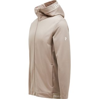 Rider Tech Zip Hood Midlayer Jacket Men avid beige