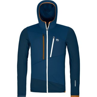 ORTOVOX - Fleece Grid Hoody Herren deep ocean