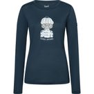 Snow Cat Longsleeve Damen blueberry