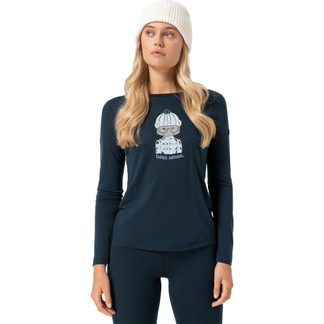 Snow Cat Longsleeve Damen blueberry