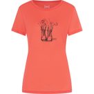 Blossom Boots T-Shirt Women living coral