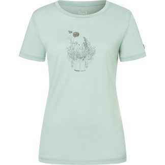 super.natural - Flowerhands T-Shirt Damen light jade