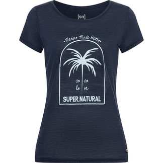 super.natural - King Coco T-Shirt Damen blue iris melange