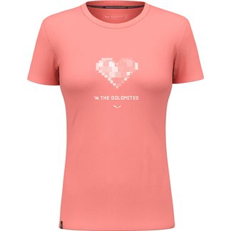 Pure Heart Dry T-Shirt Damen lantana pink