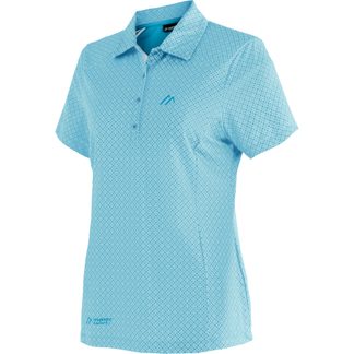 Maier Sports - Pandy Polo Shirt Women light blue allover