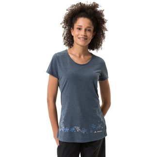 Skomer Print II T-Shirt Damen dark sea