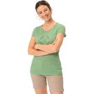 Skomer Print II T-Shirt Damen aloe vera uni