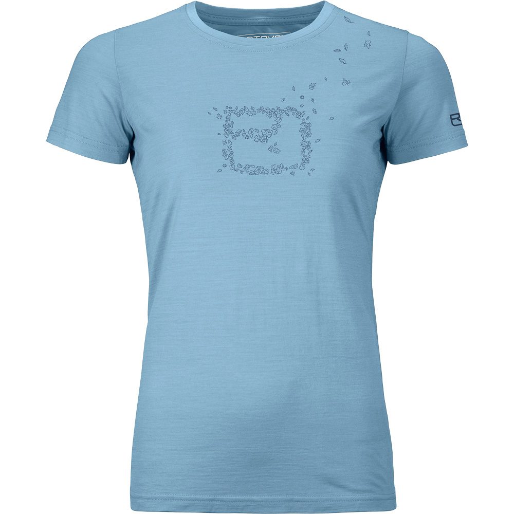 Bittl blue Cool kaufen T-Shirt Leaves Damen Shop 150 blend light ORTOVOX Sport im -
