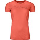 150 Cool Mountain T-Shirt Damen coral