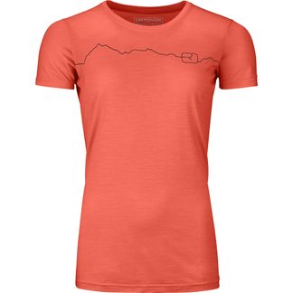 ORTOVOX - 150 Cool Mountain T-Shirt Damen coral