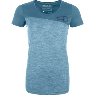 ORTOVOX - 150 Cool Logo T-Shirt Damen light blue
