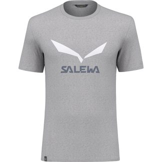 SALEWA - Solidlogo Dry T-Shirt Herren heather grey