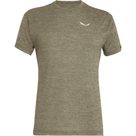 Puez Melange Dry T-Shirt Herren dark olive melange