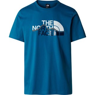Mountain Line T-Shirt Herren adriatic blue
