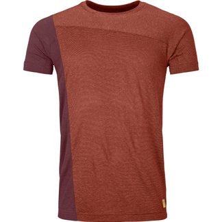 ORTOVOX - 170 Cool Vertical T-Shirt Herren clay orange blend