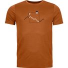 150 Cool Peak Focus T-Shirt Herren bristle brown