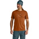 150 Cool Peak Focus T-Shirt Herren bristle brown