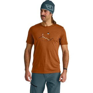 150 Cool Peak Focus T-Shirt Herren bristle brown