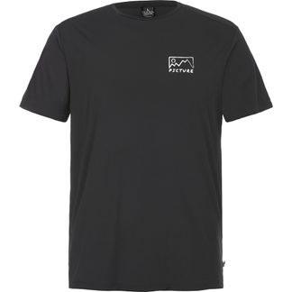 Picture - Travis Tech T-Shirt Men full black