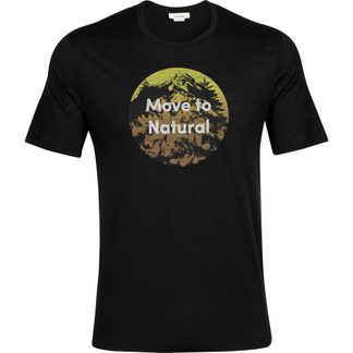 Icebreaker - Tech Lite II SS Tee Natural Alp T-Shirt Men black