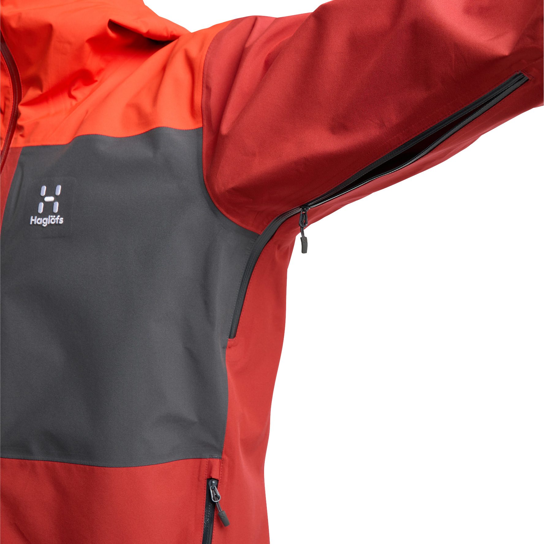Haglöfs - Front Proof Hardshell Jacket Men habanero at Sport Haglöfs - Front Proof Hardshell Jacket Men habanero at Sport