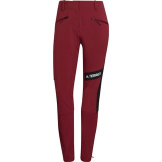 adidas TERREX - Techrock Mountaineering Pants Women shadow red