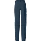 Farley Stretch Capri T-Zip Trekking Pants Women dark sea