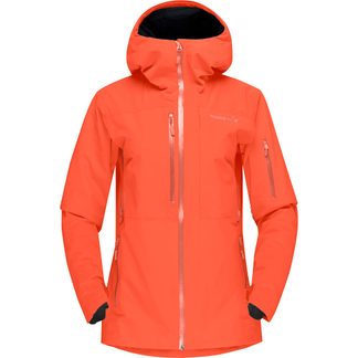 Lofoten Gore-Tex Freeride Ski Jacket Women orange alert