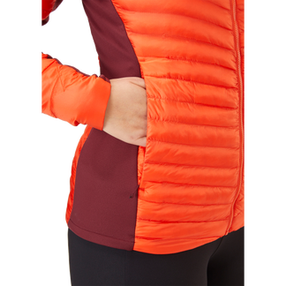 Cirrus Flex 2.0 Hoody Insulation Jacket Women red grapefruit