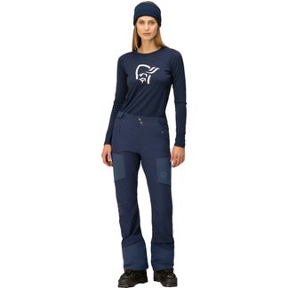 Lyngen Hiloflex200 Slim Softshellhose Damen indigo night