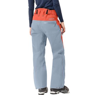 Lofoten Gore-Tex Pro Ski Pants Women orange alert blue fog